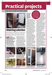 A Practical Boat Owner Article written by Keith Calton on making shelves to make use of small and tight spaces