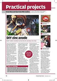 A Practical Boat Owner Article written by Keith Calton on making your own Anodes by smelting Zinc Page 1