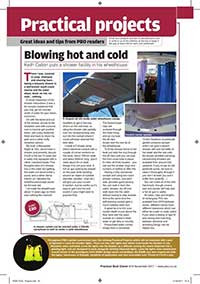 A Practical Boat Owner Article written by Keith Calton on making a shower in your small boat's cockpit